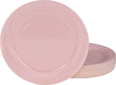 Набор одноразовых тарелок Miland ТГ-7041 (50шт, розовый)