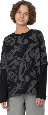 Лонгслив детский Mark Formelle 123485 (р.134-68, граффити на черном-1)