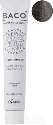 Крем-краска для волос Kaaral Baco 4.11 (100мл)