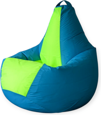 Бескаркасное кресло Mio Tesoro Груша Kombo XXL / GF-130x85-NN (небесный/неон)