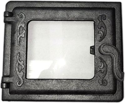 Дверца печная ЛитДеталь ДТ-3 со стеклом 2018 (270х230мм)