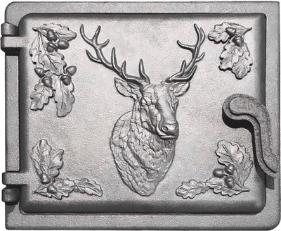 Дверца печная ЛитДеталь ДТ-4 Олень (270х230мм)