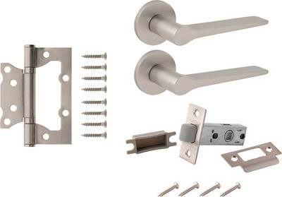 Комплект дверной фурнитуры Code Deco Slim H-40137-A-NISM без фиксатора (никель супер матовый)