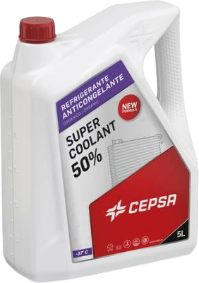 Антифриз Cepsa Super Coolant New 50% G12+ Готовый / 663203091 (5л, фиолетовый)
