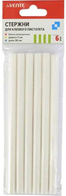 Клеевые стержни deVente 4181100 (6шт, белый)