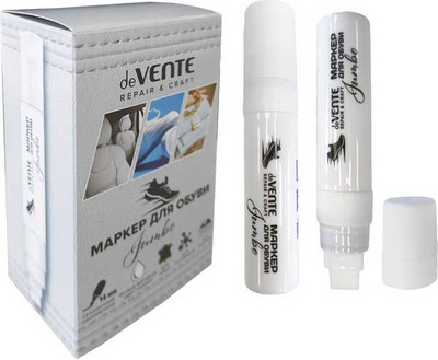 Краска для обуви deVente Маркер Master Jumbo / 5044415 (белый матовый)