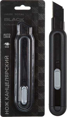 Нож канцелярский deVente Total Black / 4090405