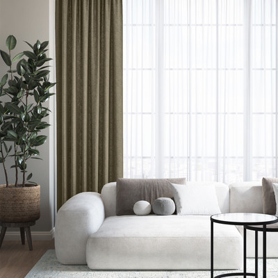 Штора Волшебная ночь Текстурный Блэкаут 150x270 / 930781 (мокко)