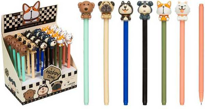 Ручка гелевая deVente Combination of Dogs / 5051448