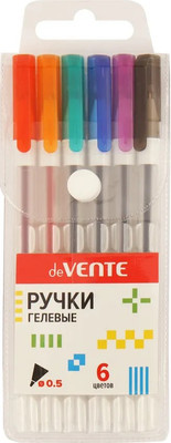 Набор гелевых ручек deVente Hit / 5051373 (6цв)