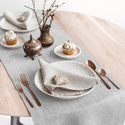 Дорожка на стол Волшебная ночь 40x140 / 776600 (пепельно-серый)