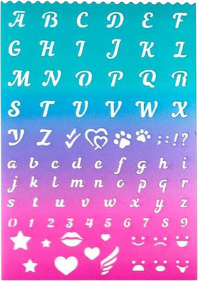 Трафарет deVente Английский алфавит / 5096403