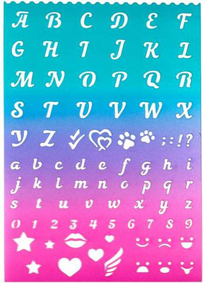 Трафарет deVente Английский алфавит / 5096403