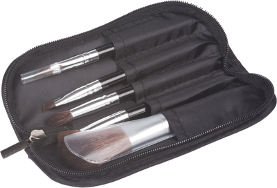 Набор кистей для макияжа Dewal Мини / C-709 (5шт, черный)