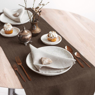 Дорожка на стол Волшебная ночь 40x140 / 776595 (шоколад)