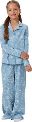 Пижама детская Mark Formelle 567754 (р.128-64, мишки на сине-голубом)