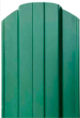 Штакетник металлический Комплектпрофиль Трапеция 115мм Глянцевый RAL 6005/6005 ПЭ 0.45x1500мм (1.5м, 10шт)