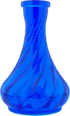 Колба для кальяна HookahWell Drop (кобальт рифленый)