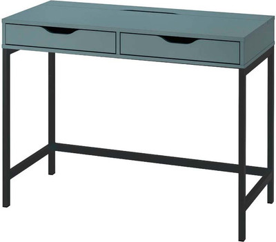 Письменный стол Mio Tesoro Ингар D 100 (серо-бирюзовый/черный)