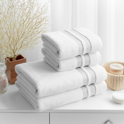 Набор полотенец Verossa МХ50 Reticolo 08 НПК044 / 752382 (белый)