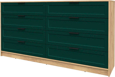 Комод Interline Концепт Тренд КТ-К197 (дуб золотой/изумруд)