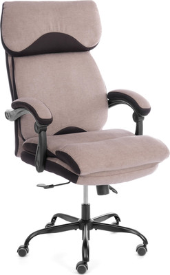 Кресло офисное Tetchair Chief metalBL (ткань, светло-коричневый, KUB 03/TW-24)