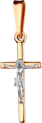 Крестик из красного золота 7 КАРАТ П3105-020К14