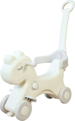 Качалка-каталка UNIX Kids Лошадка с ручкой / pprhwhgry (серый)