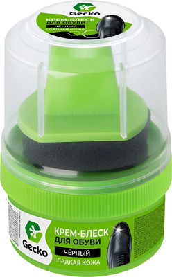 Крем для обуви GECKO черный (60мл)