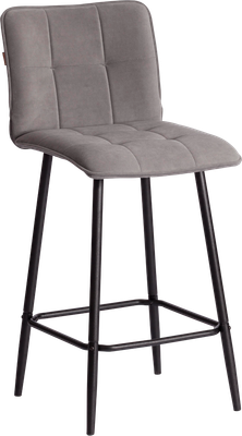 Стул барный Tetchair Bari Полубарный (велюр, серый)