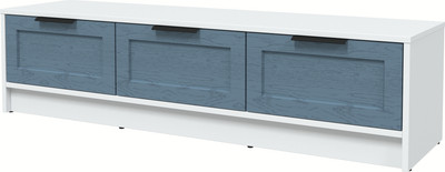 Тумба Interline ТВ Концепт Тренд КТ-ТВ3-35 (белый платинум/дуб лазурный)