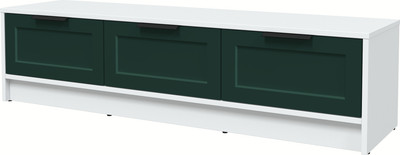 Тумба Interline ТВ Концепт Тренд КТ-ТВ3-35 (белый платинум/изумруд)