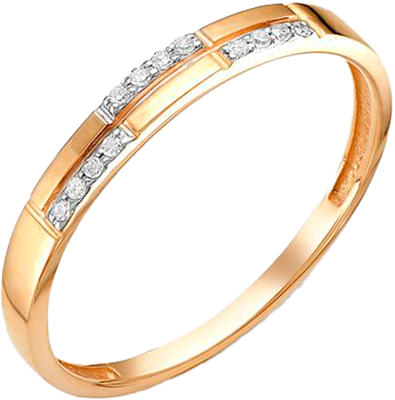 Кольцо из красного золота 7 КАРАТ П1216-097К14 (р.16.5)