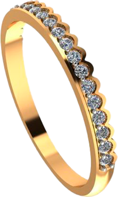 Кольцо из красного золота 7 КАРАТ П1216-066К14 (р.17)