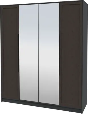 Шкаф Интерлиния Концепт Тренд КТ-Ш4(з) (антрацит/дуб английский)