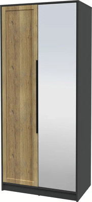 Шкаф Интерлиния Концепт Тренд КТ-Ш2(з) (антрацит/дуб вотан)