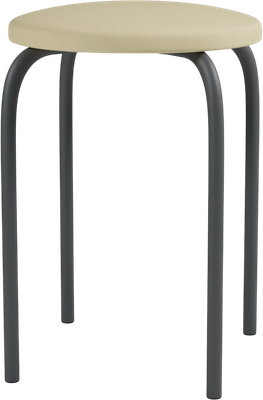 Табурет Mio Tesoro Чико (бежевый/черный)