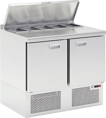 Стол холодильный ХотКолд Lark 1000х700х850 SLE2-11GN (саладетта)