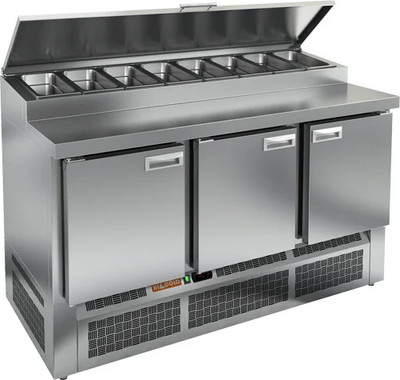 Стол холодильный ХотКолд Lark 1485х700х850 (990) PZE1-111/GN (для пиццы)