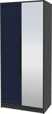 Шкаф Интерлиния Концепт Тренд КТ-Ш2(з) (антрацит/индиго)