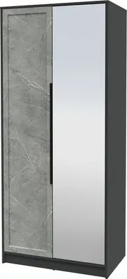 Шкаф Интерлиния Концепт Тренд КТ-Ш2(з) (антрацит/керамика)