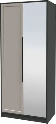 Шкаф Интерлиния Концепт Тренд КТ-Ш2(з) (антрацит/луна)