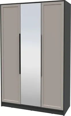 Шкаф Интерлиния Концепт Тренд КТ-Ш3(з) (антрацит/луна)