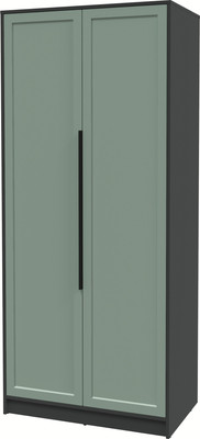 Шкаф Интерлиния Концепт Тренд КТ-Ш2 (антрацит/мята)