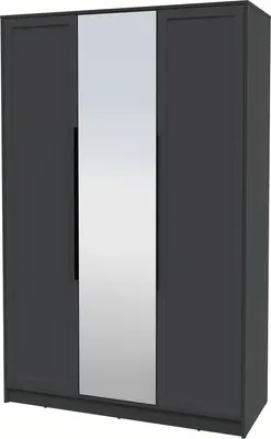 Шкаф Интерлиния Концепт Тренд КТ-Ш3(з) (антрацит/пепел)