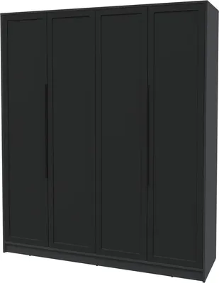 Шкаф Interline Концепт Тренд КТ-Ш4 (антрацит/черный)