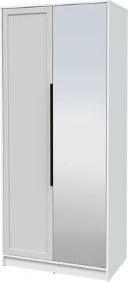 Шкаф Интерлиния Концепт Тренд КТ-Ш2(з) (белый платинум/грей)