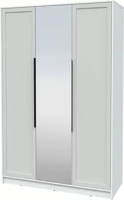 Шкаф Интерлиния Концепт Тренд КТ-Ш3(з) (белый платинум/грей)