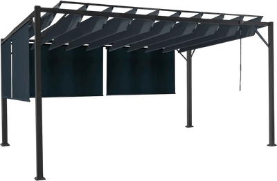 Шатер садовый Springhouse Valencia с 4-мя маркизами / SAG38 (графит)