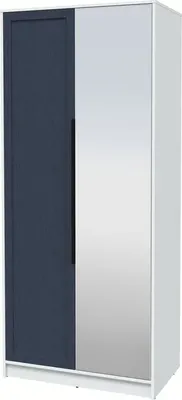 Шкаф Интерлиния Концепт Тренд КТ-Ш2(з) (белый платинум/дуб королевский)